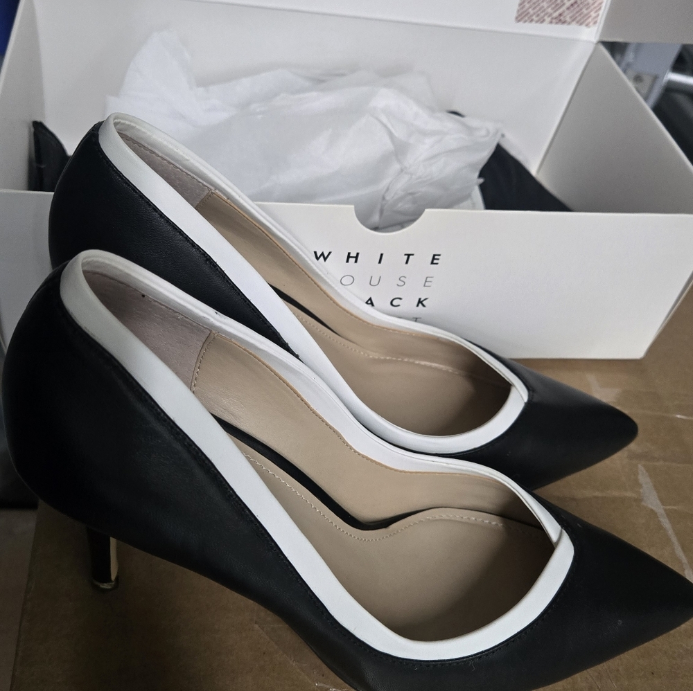 White House Black Market Two-Tone Women's Heels
